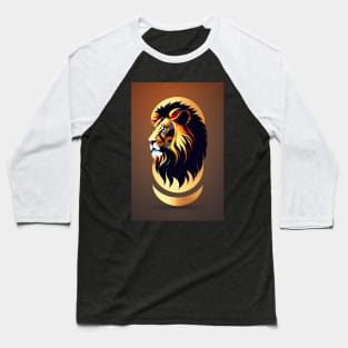 Lion artwork Baseball T-Shirt